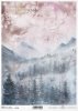 Papel decoupage con vista a la montaña*Decoupage-Papier mit Blick auf die Berge*Декупаж с видом на горы